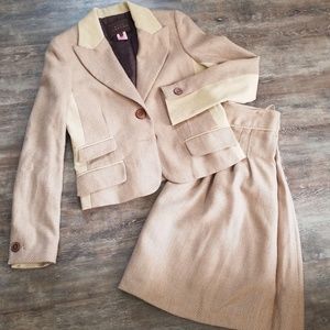 Pink Tartan Wool & Courd Blazer